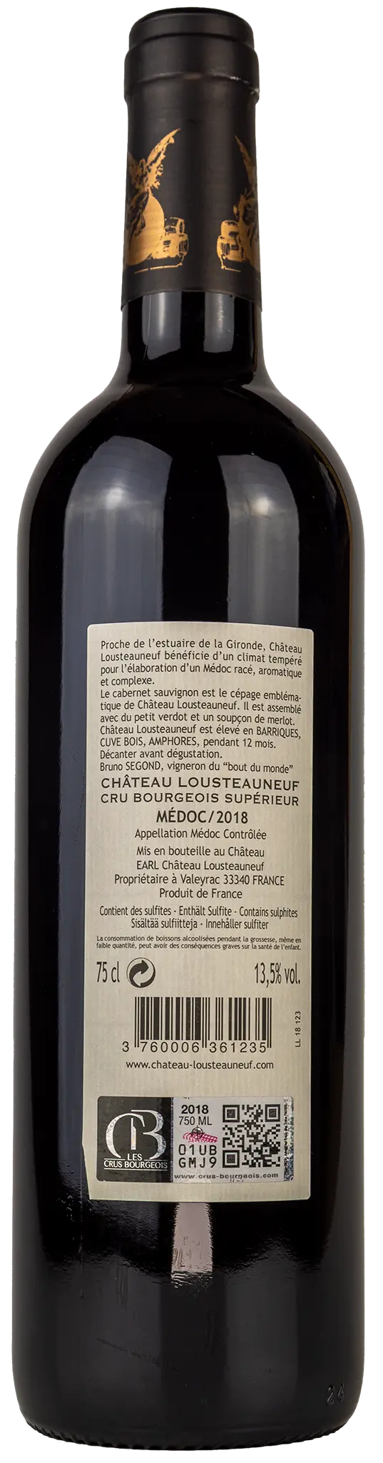 Château Lousteauneuf 'Cru Bourgeois' 2018