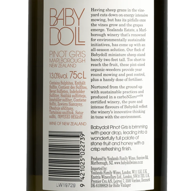 Baby Doll Pinot Gris 2016 (0,75L)