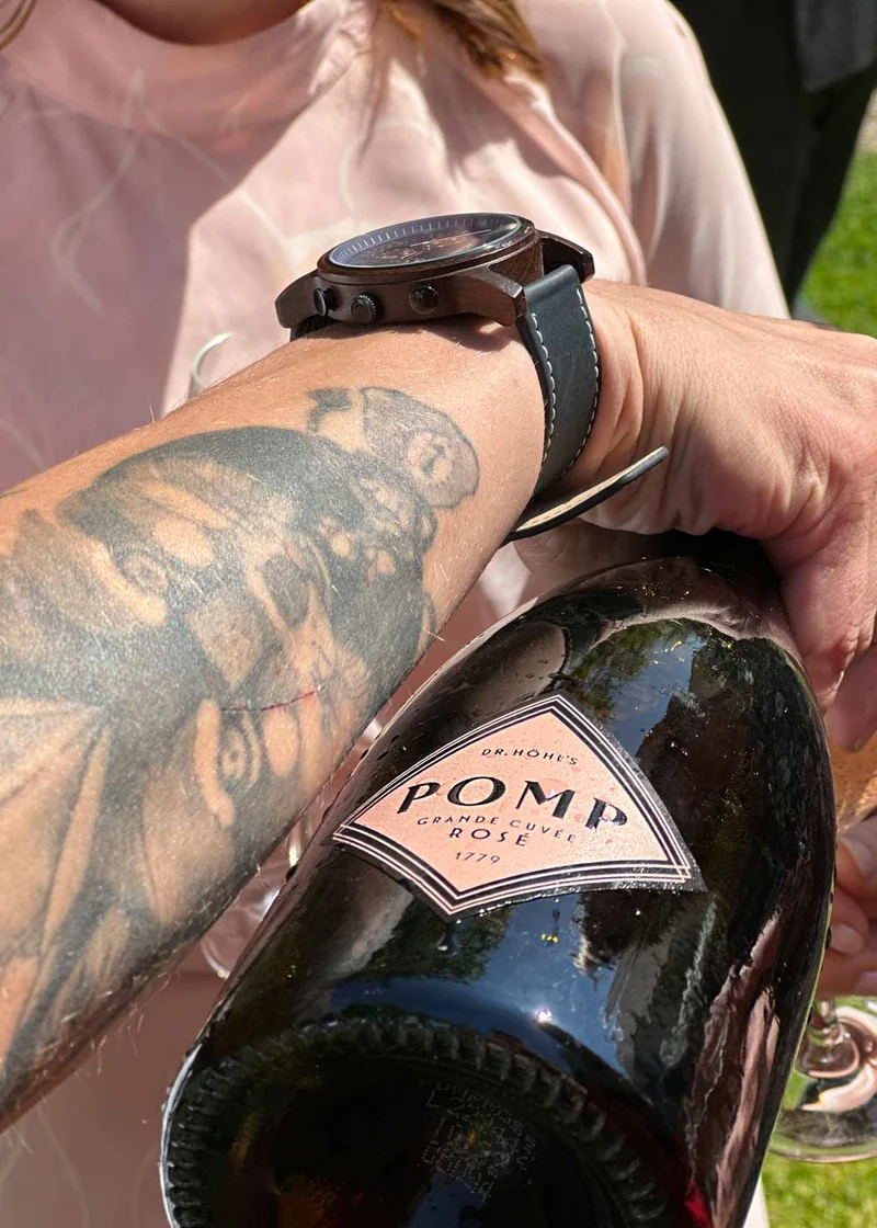 Premium Sektgeschenk Set Rosé mit Gläsern