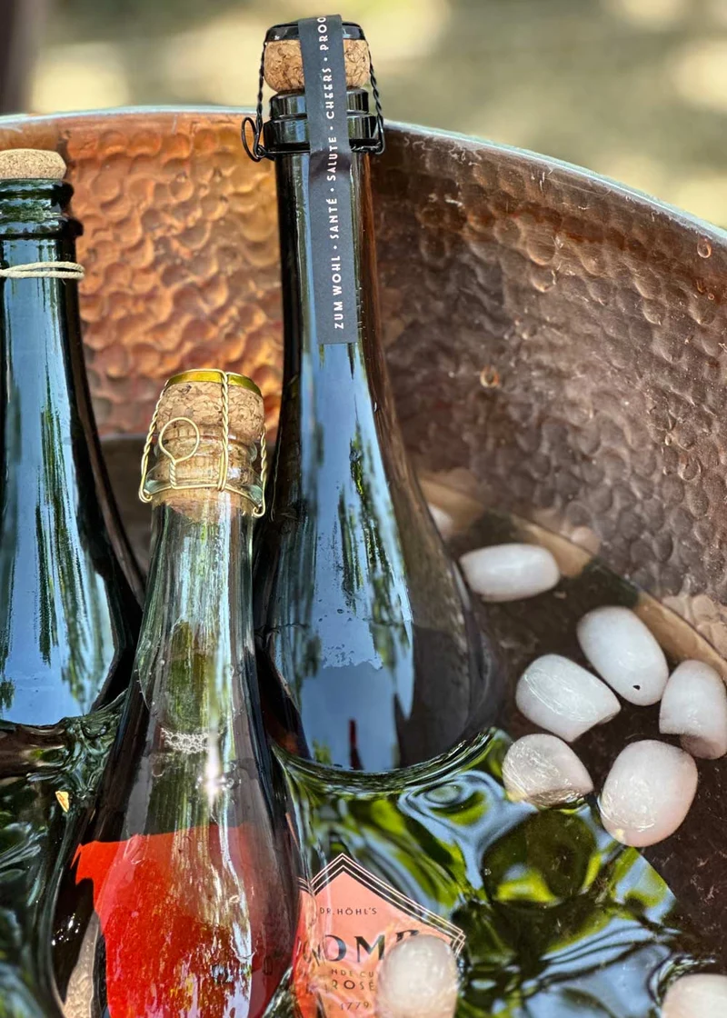 Premium Sektgeschenk Set Rosé mit Gläsern