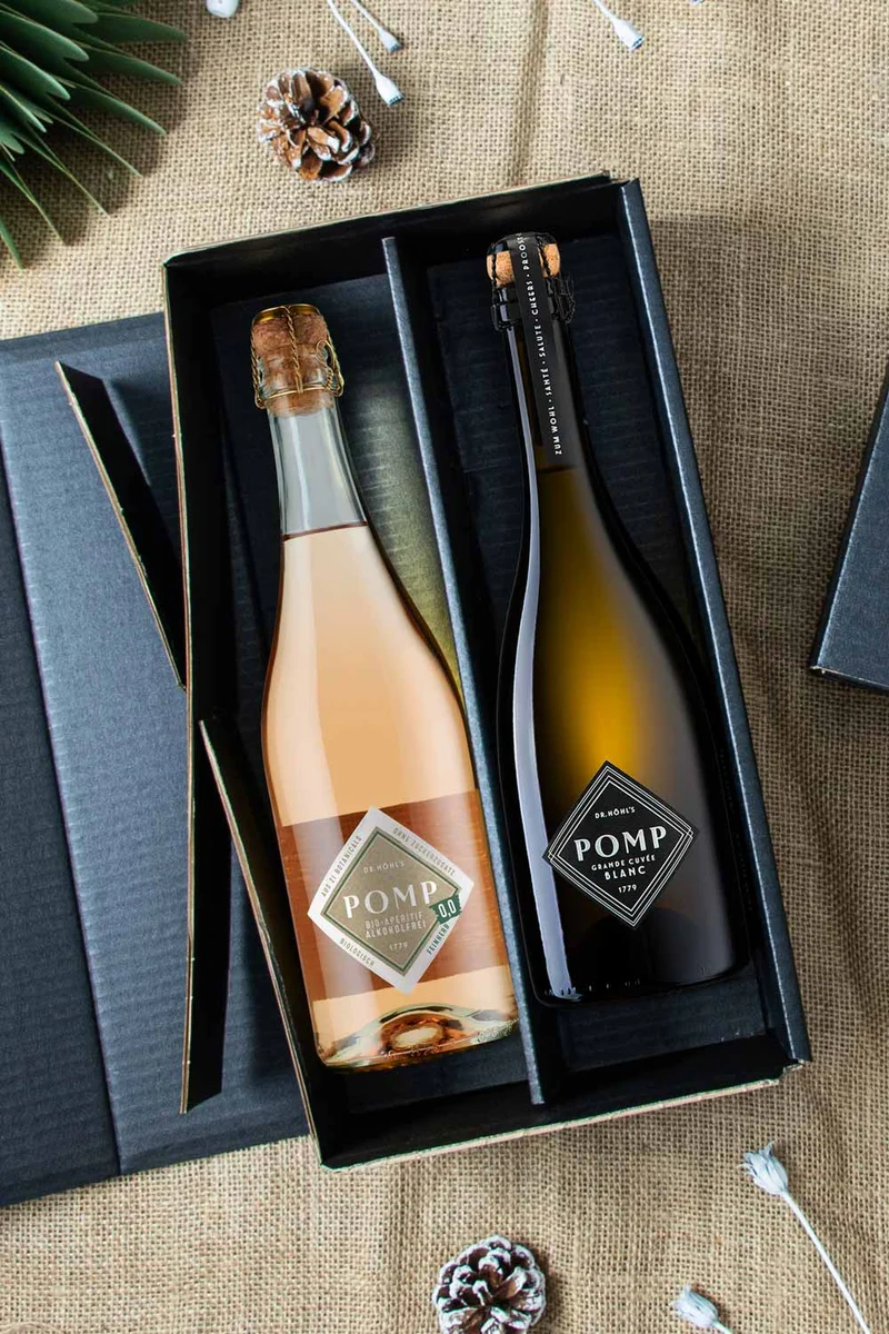 Gourmet Geschenkbox Premium Blanc Cuvée Duo