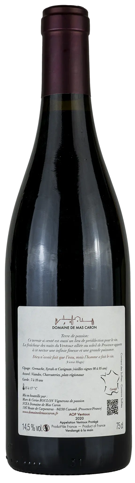 Domaine de Mas Caron 'Garance' 2020